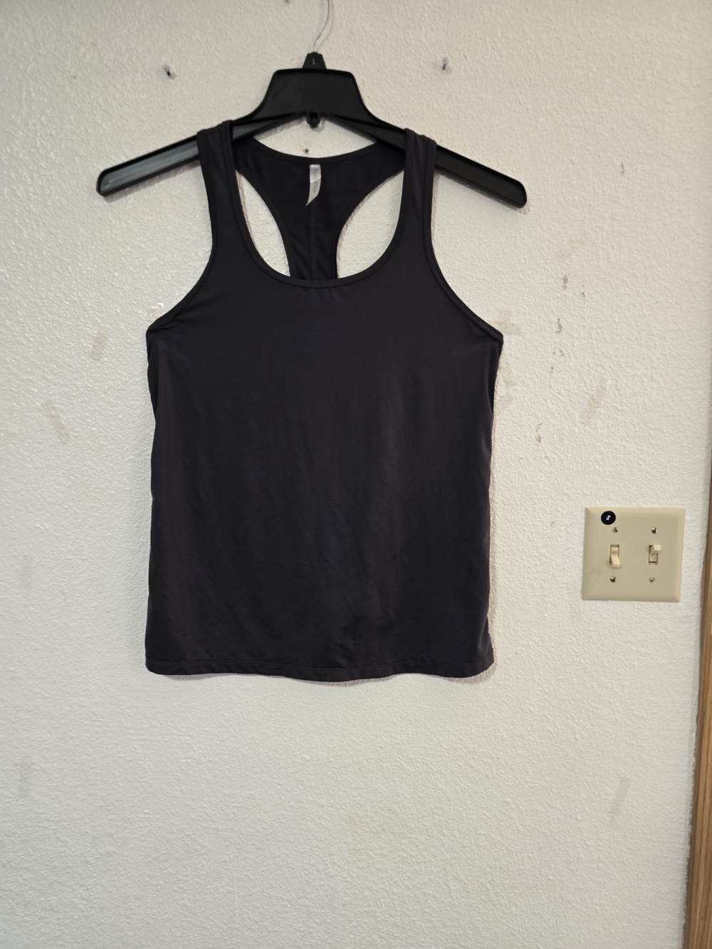 Fabletics Black Racerback Performance Tank